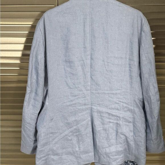 Ralph Lauren Polo 100% Linen 42R Sport Jacket Blazer Blue Paisley Black Label - Picture 4 of 10